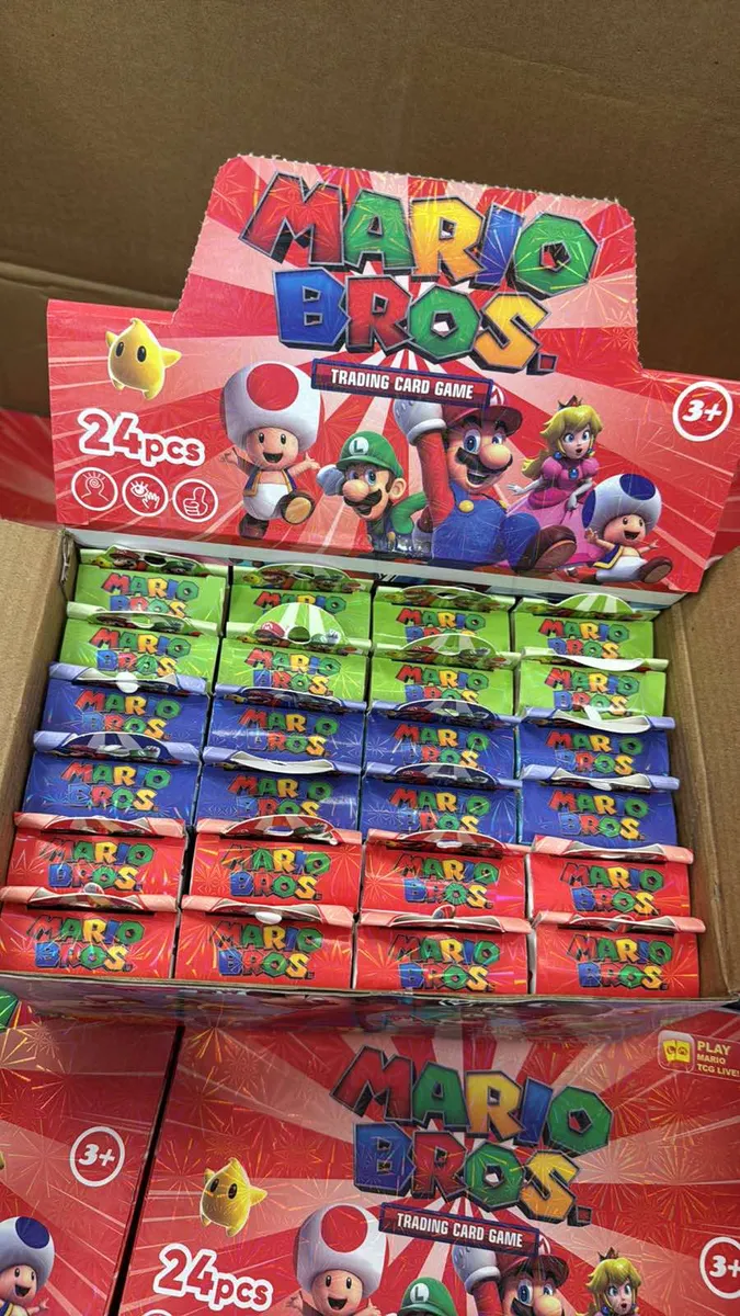 Karty Kolekcjonerskie Mario Bros Trading Card Game 24 sztuki