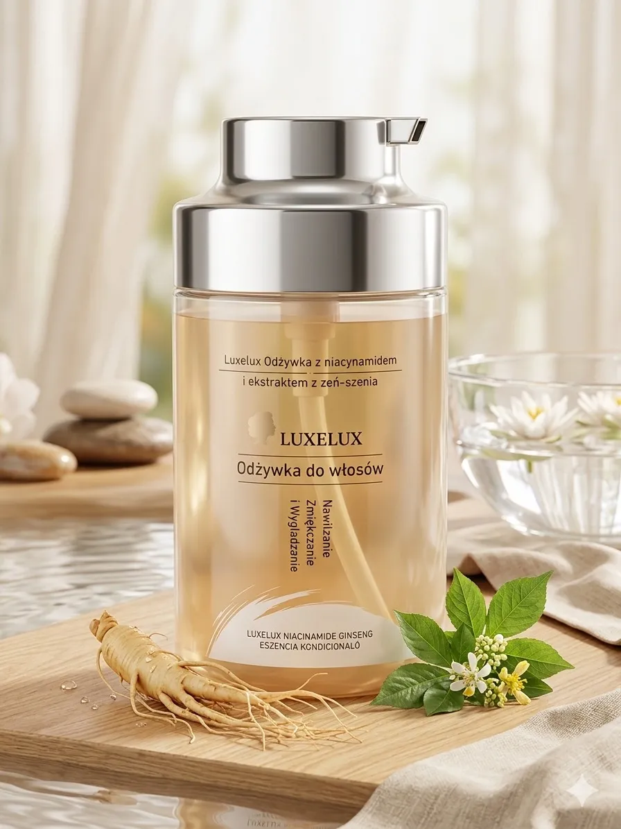 Luxelux Odżywka do włosów z niacynamidem i żeń-szeniem 300ml