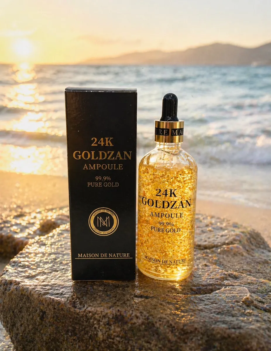 Ampułka 24K Goldzan Maison De Nature ze złotem 99.9% do twarzy