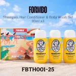 Zestaw Kosmetyków Podróżnych FORMBO Szampon Odżywka Żel 3x90ml