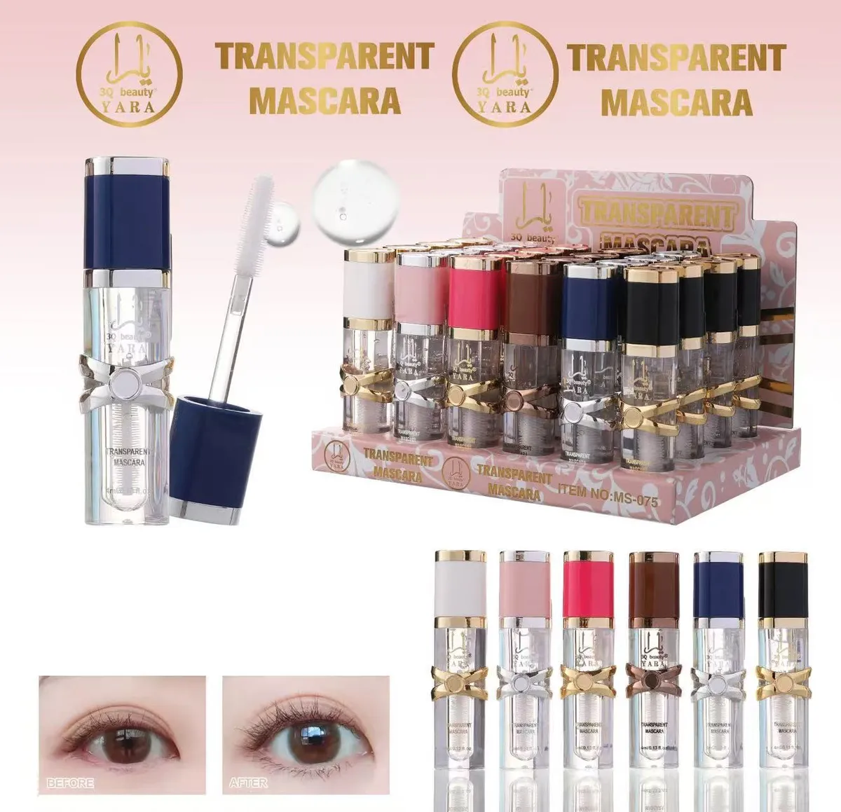 Przezroczysta Odżywka do Rzęs i Brwi 3Q Beauty Yara 4ml