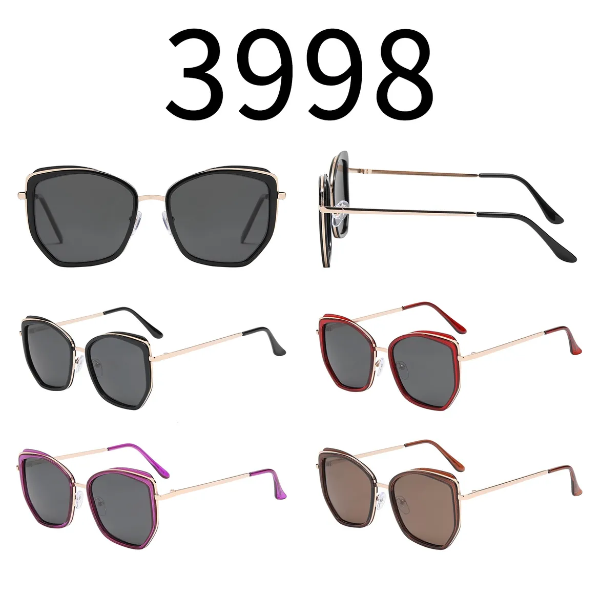 Okulary Przeciwsłoneczne Polaroid Damskie Kocie Oczy 3998