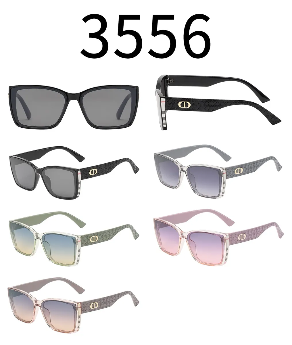 Okulary Przeciwsłoneczne Damskie Kwadratowe z Logo CD 3556