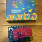 Klocki Konstrukcyjne Magic Gummy Bloc 56 el. Miękkie Transparentne