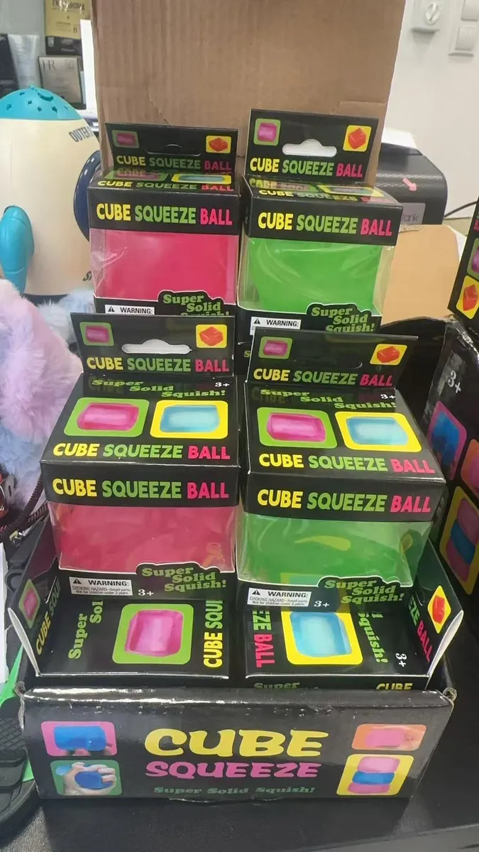 Antystresowa Kostka Cube Squeeze Ball Zestaw 12 sztuk