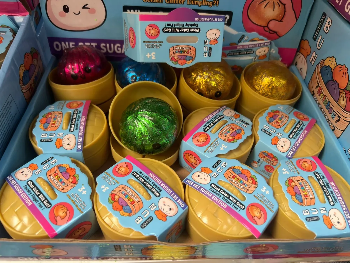 Squishy Antystresowe Bun Mystery Box - Zestaw 24 sztuk