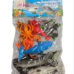 Zestaw figurek zwierząt morskich Underwater World 8 sztuk