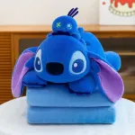 Maskotka Stitch z kocykiem niebieska pluszowa 2w1
