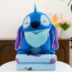 Maskotka Stitch z kocykiem niebieska pluszowa zestaw prezentowy