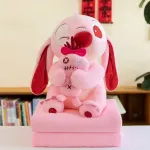 Maskotka Angel z Kocykiem Różowa Pluszowa Zabawka 2w1