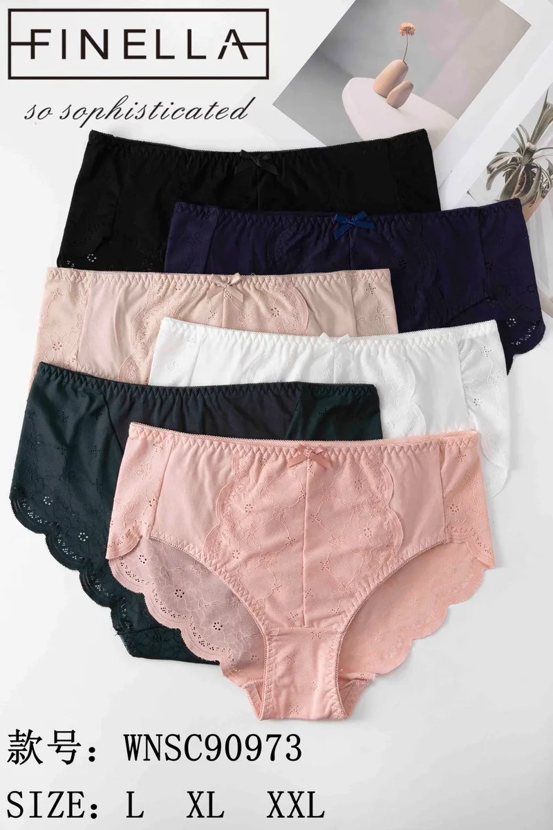 Majtki damskie koronkowe Finella zestaw kolorów L-XXL