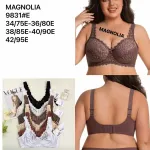 Biustonosz Koronkowy Magnolia Push-Up Brązowy 75E-95E