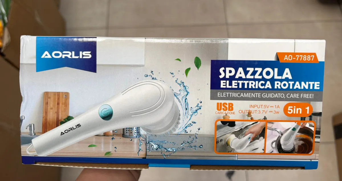 Elektryczna Szorowarka Obrotowa Aorlis 5w1 Bezprzewodowa Biała