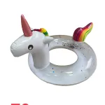 Dmuchane Koło do Pływania Jednorożec 70cm z Brokatem
