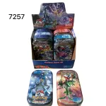 Metalowe Pudełka na Karty Pokemon Zestaw Kolekcjonerski 6 sztuk