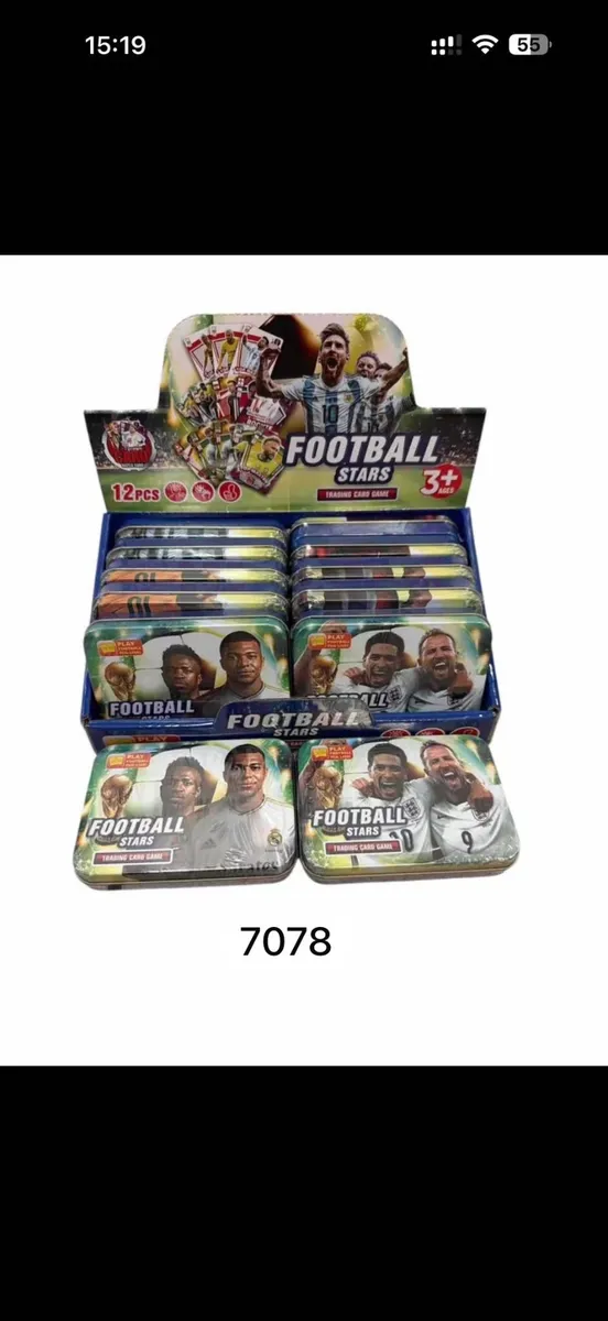 Karty Piłkarskie Football Stars w Metalowej Puszce 35 sztuk