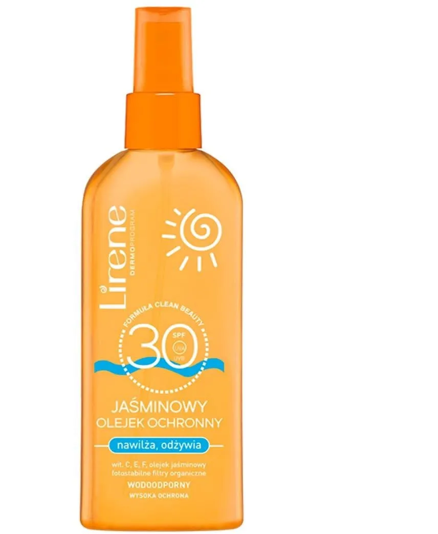 Lirene Jaśminowy Olejek Ochronny SPF 30 150ml Wodoodporny