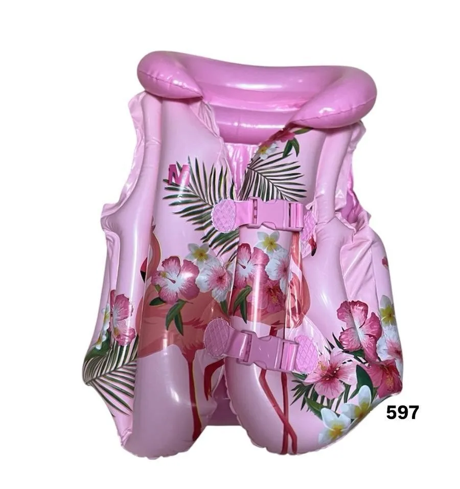 Dziecięca Kamizelka do Pływania Różowa Flamingo Rozmiar M L