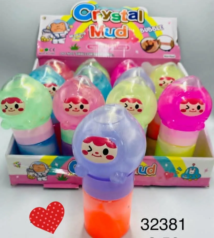 Crystal Mud Bubble Slime w Pojemniku z Figurką 12 szt.