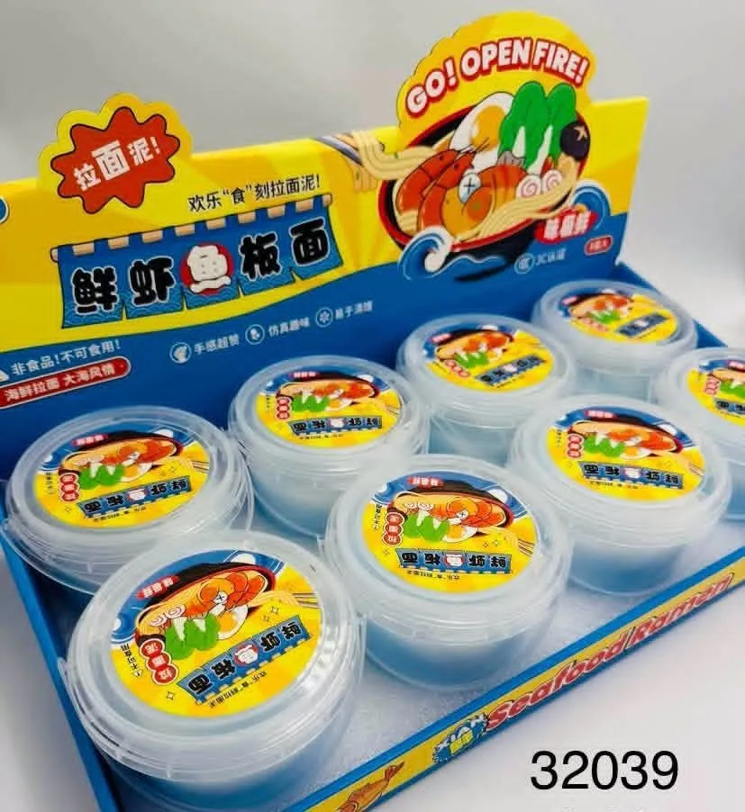 Slime Antystresowy Ramen z Krewetkami w Kubeczku 8 szt.