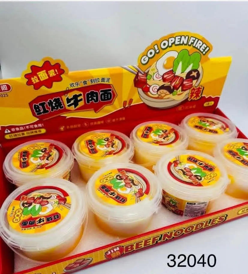 Zabawka Antystresowa Masa Plastyczna Ramen Beef Noodles 8szt