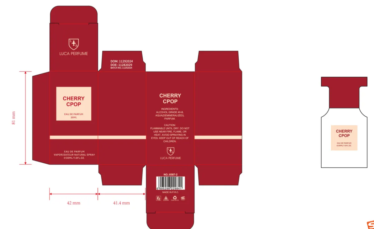 Woda perfumowana Luca Perfume Cherry Cpop 30ml damska