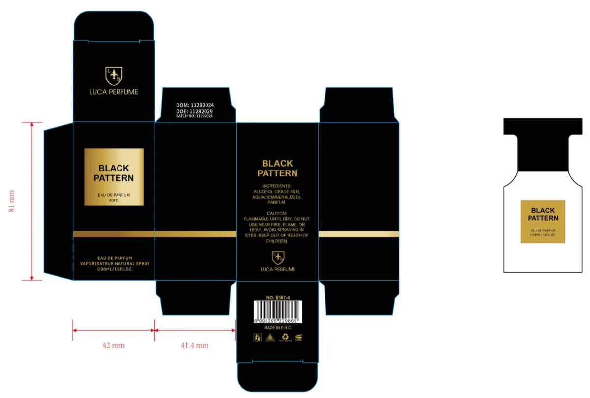 Perfumy Luca Perfume Black Pattern 30ml Elegancki Zapach