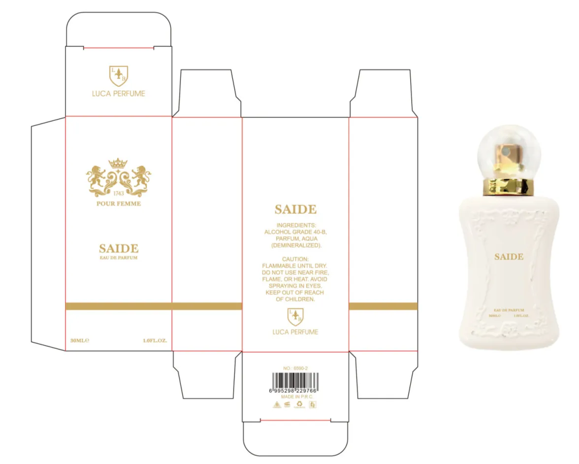 Woda perfumowana damska Luca Perfume Saide 30ml elegancka