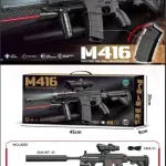 Karabin M416 na kulki żelowe GreenMo elektryczny z celownikiem