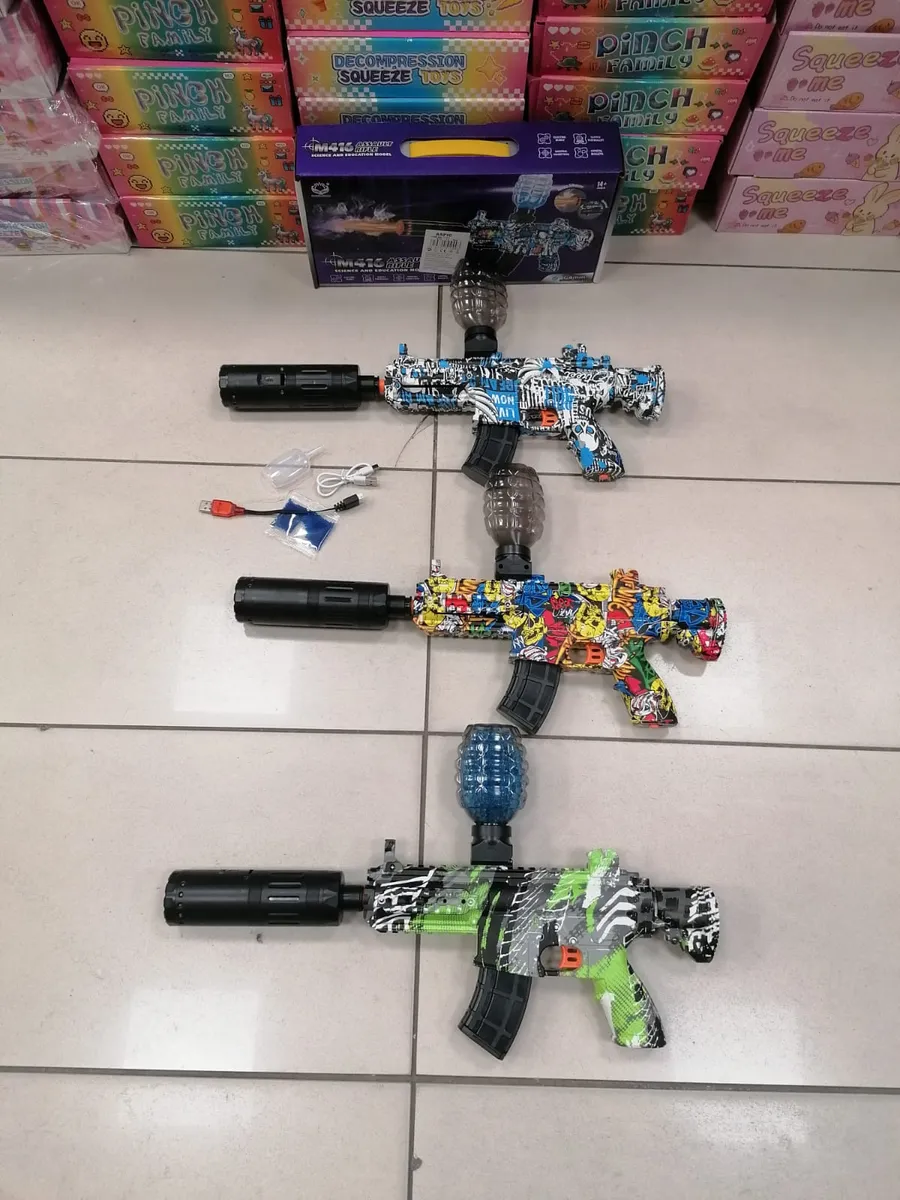 Karabin Zabawkowy M416 na Kulki Żelowe Zestaw 3 Wzory