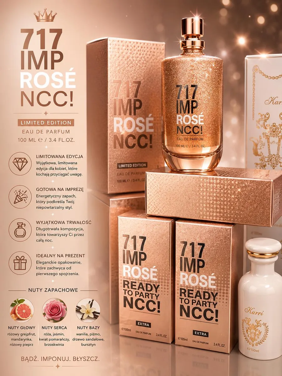 Woda Perfumowana 717 IMP ROSE NCC 100ml Damska Limitowana Edycja