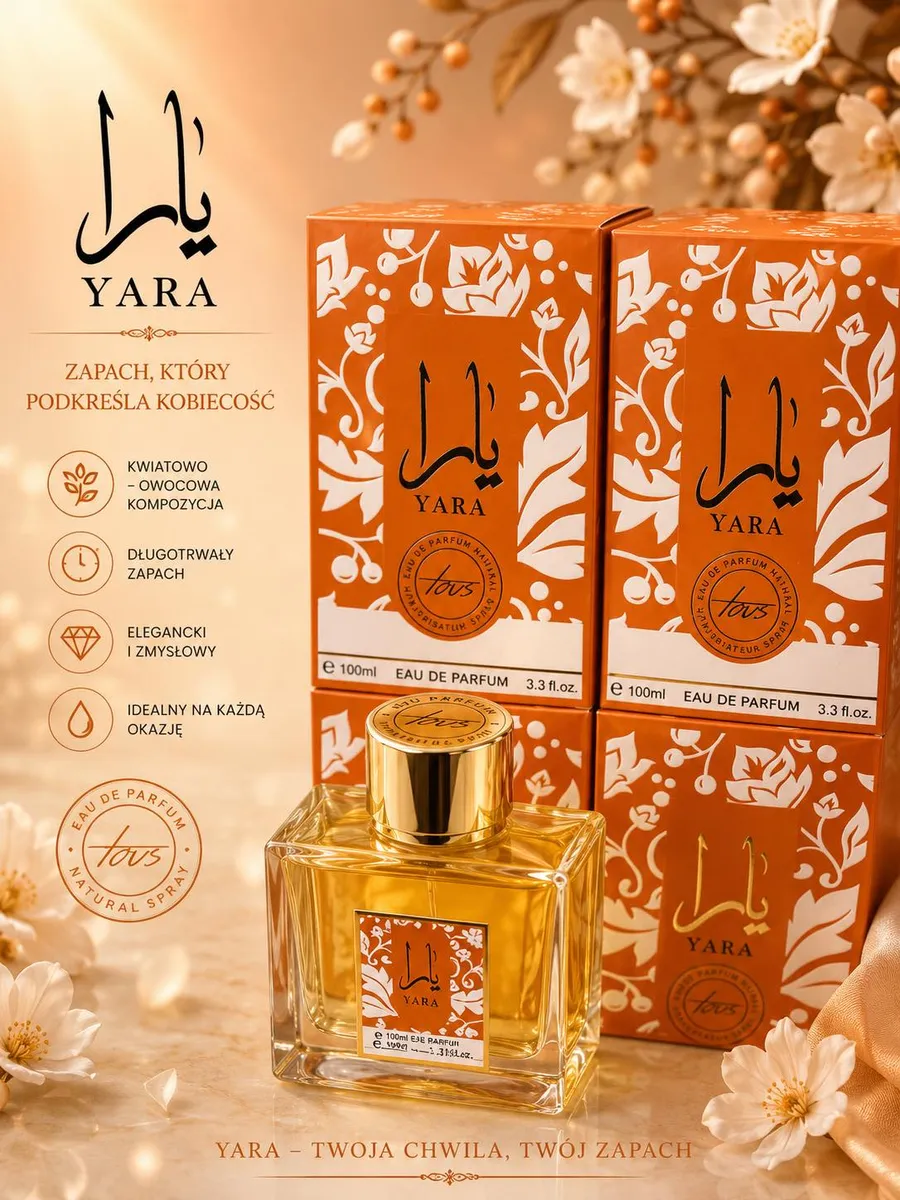 Woda Perfumowana Yara Damska Kwiatowo-Owocowa 100ml
