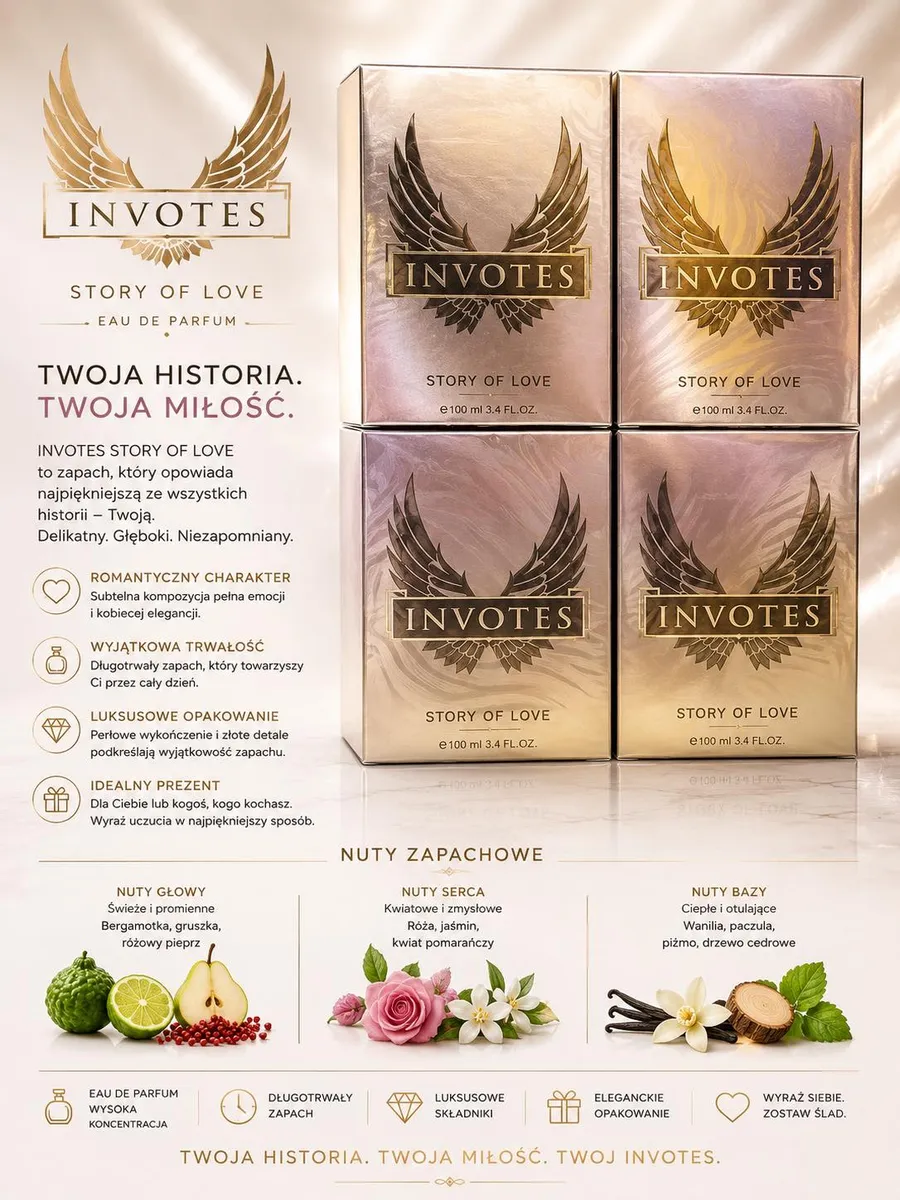 Woda perfumowana Invotes Story of Love 100ml damska