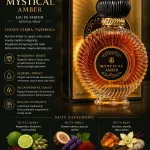Woda perfumowana Mystical Amber 100ml unisex bursztynowo-drzewna