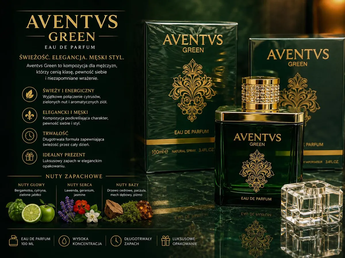 Woda perfumowana Aventvs Green 100ml męska elegancka
