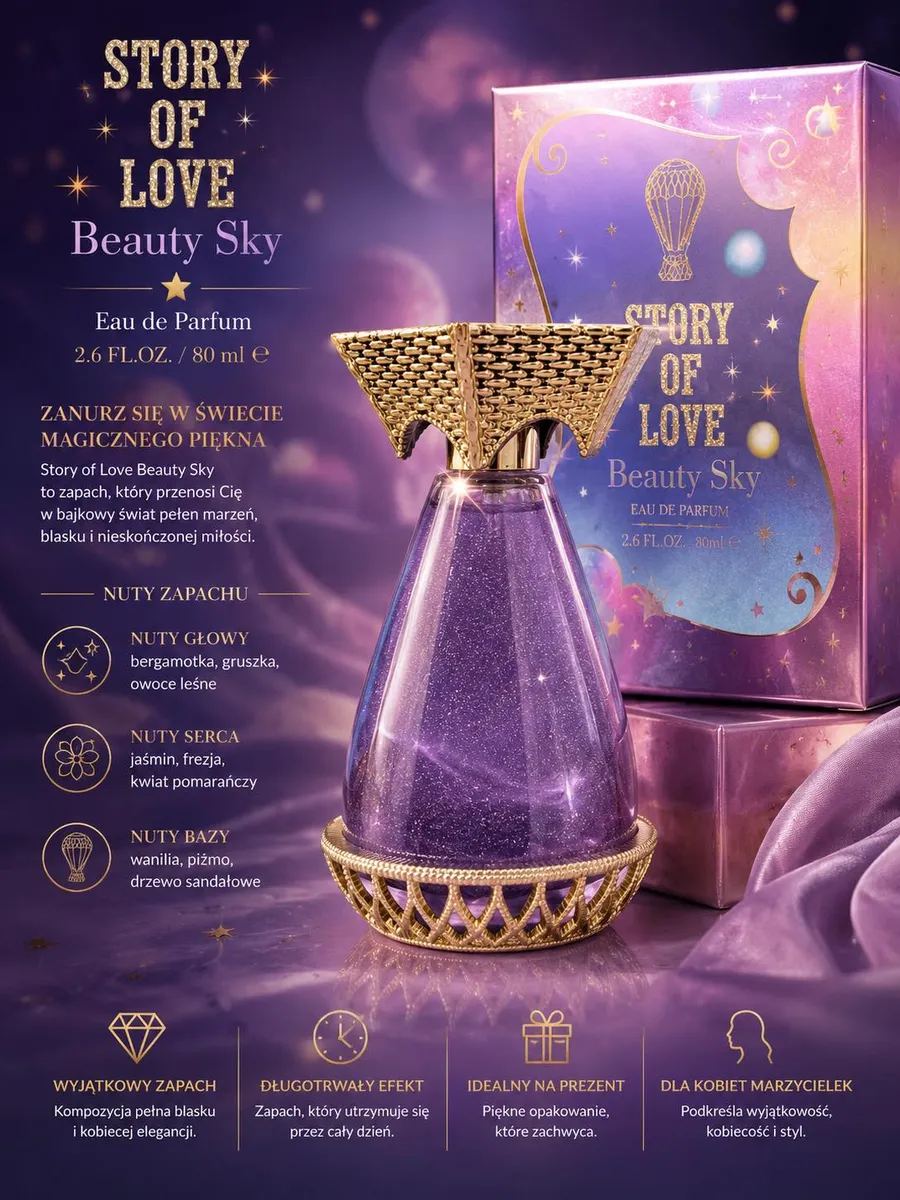 Woda Perfumowana Story of Love Beauty Sky 80ml Damska