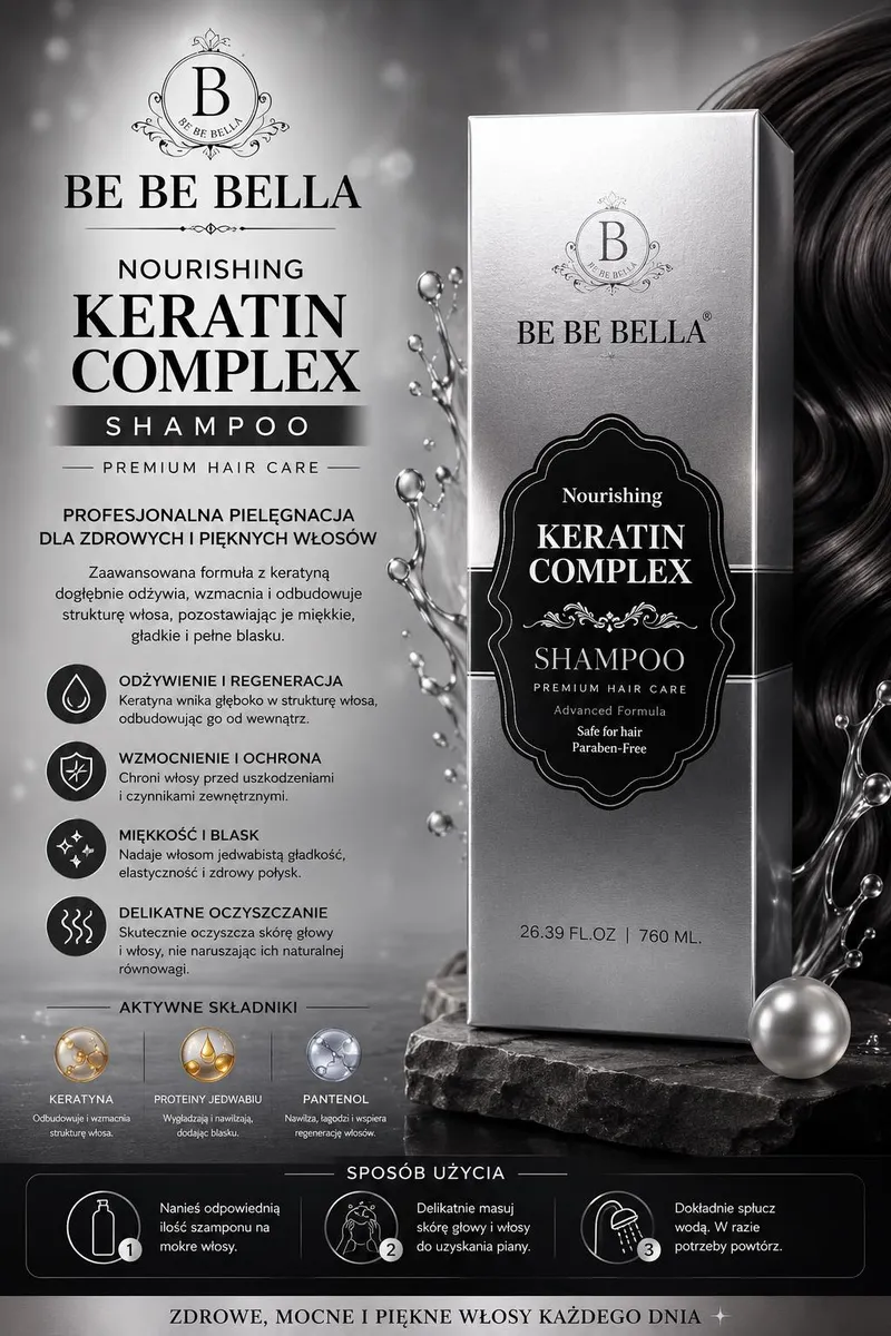 Odżywka Be Be Bella Keratin Complex 760ml Regenerująca