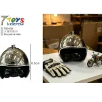 Brelok Kask Motocyklowy Chromowany 6.5cm