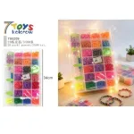 Zestaw 3500 Gumek do Włosów w Organizerze 7TOYS Kolorowy