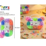 Zestaw Gumek do Włosów 7TOYS Kolorowych 400 szt. w Pudełku