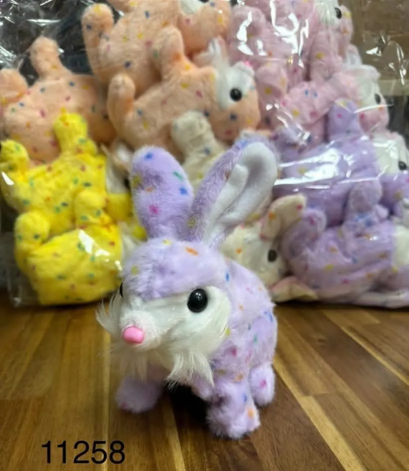 Maskotka Królik Fioletowy na Baterie 15cm