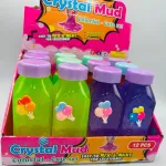 Crystal Mud Zestaw Slime Kolorowy z Brokatem 12 szt