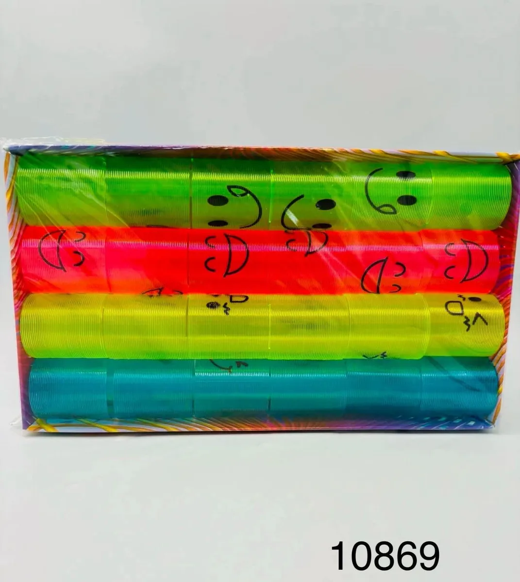 Wstążki satynowe z buźkami 4 kolory 22mm x 9m