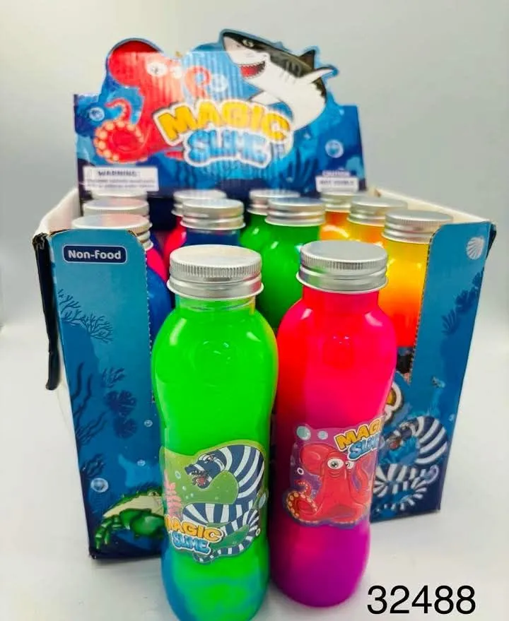 Magic Slime w butelce 120ml mix kolorów z motywem morskim