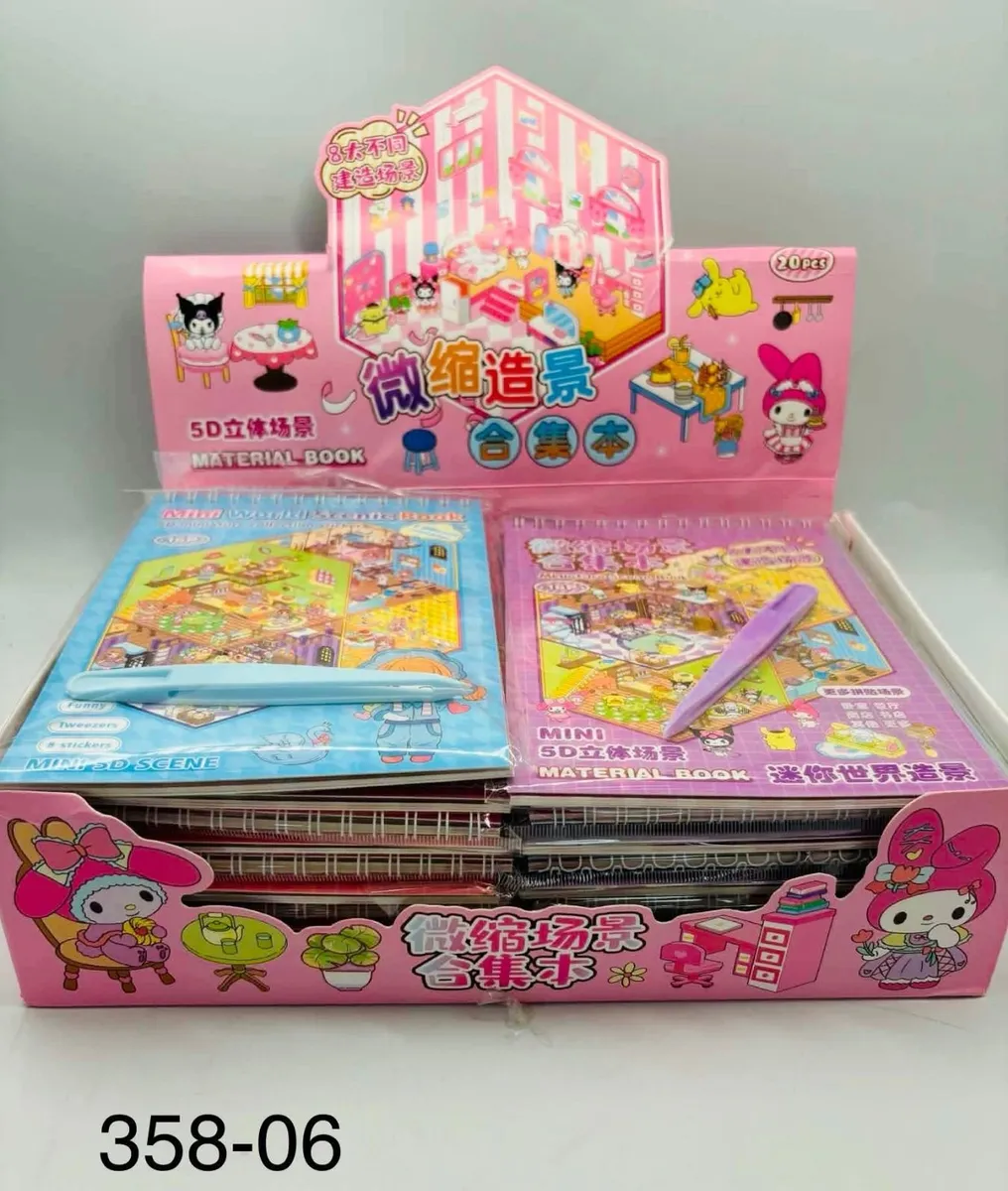 Mini 3D Scene Book My Melody z długopisem 20 szt