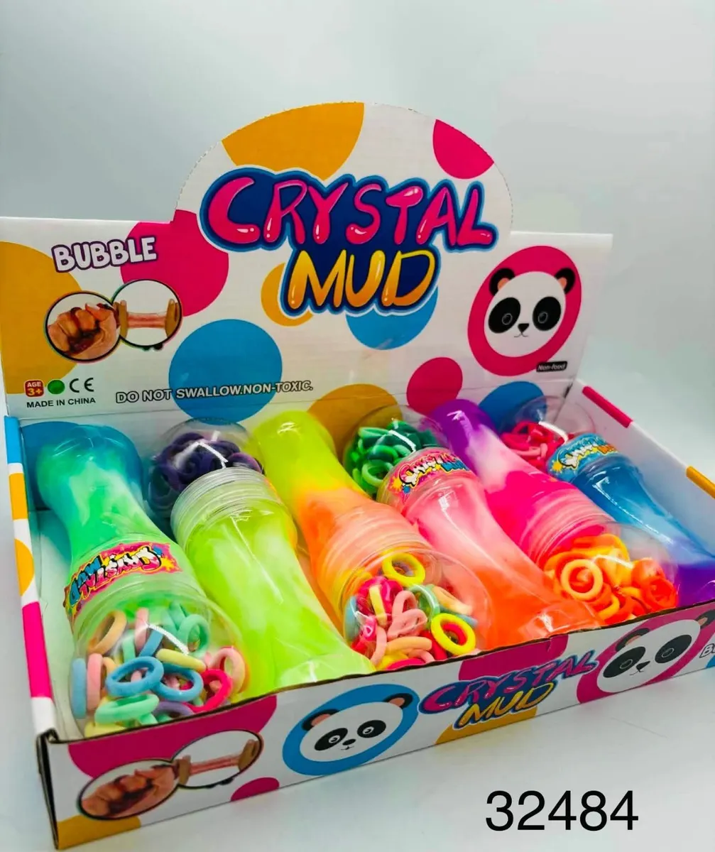 Crystal Mud Bubble Zestaw Gumek do Włosów 6 szt