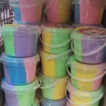 Kolorowa Masa Plastyczna 3 Kolory w Wiaderku 280g