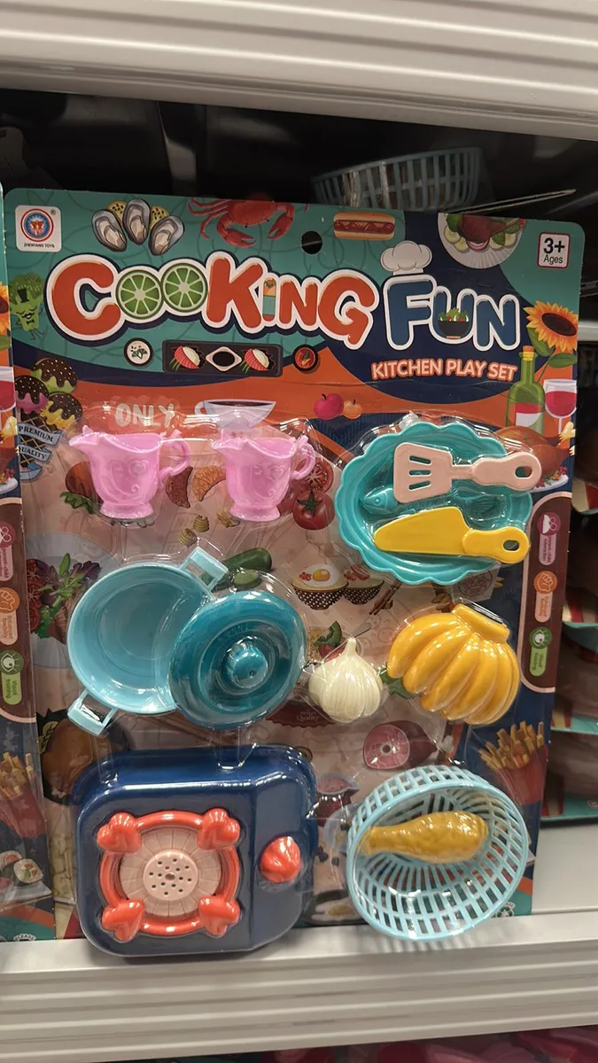 Zestaw Kuchenny Cooking Fun 7 el. Niebiesko-Różowy