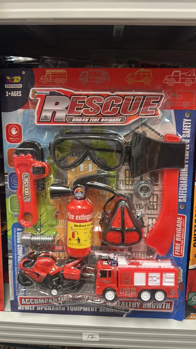 Zestaw Strażacki Rescue Urban Fire Brigade Czerwony 3+