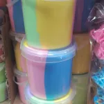 Kolorowa Plastelina 3x140g w Wiaderkach Mix Kolorów